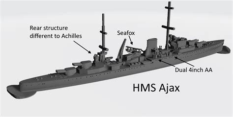 HMS Ajax - Wargaming3D