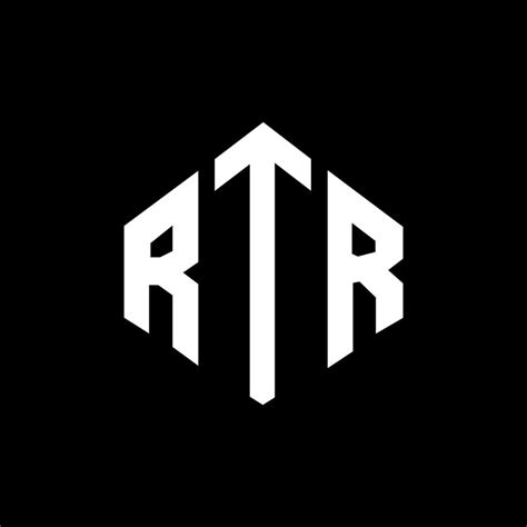 RTR letter logo design with polygon shape. RTR polygon and cube shape ...