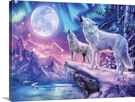 Wolves Howling 2 Wall Art, Canvas Prints, Framed Prints, Wall Peels ...