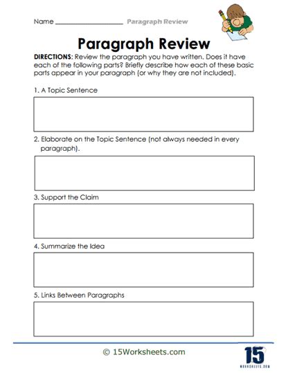 Paragraph Review Worksheets - 15 Worksheets.com