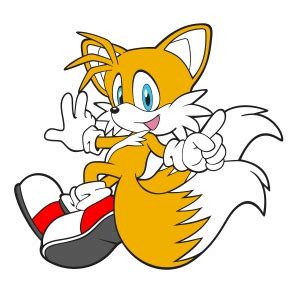 Tails the fox vector | Tails sonic cartoon Vector Image, SVG, PSD, PNG ...