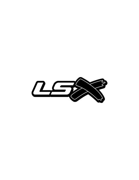 GM LSX Logo V8 Motor Decals - Passion Stickers