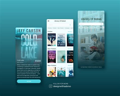 Library mobile app design on Behance