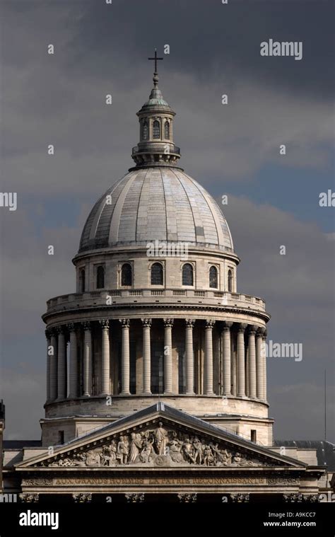 The dome of the Pantheon Paris France Stock Photo - Alamy