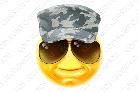 Army Soldier Emoticon Emoji Face by Christos Georghiou on Dribbble