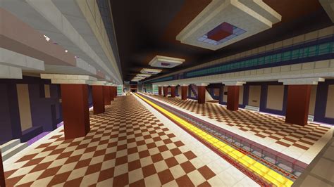 Building a metro line ( Another station ) : Minecraft | Minecraft ...