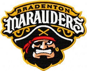 Bradenton Marauders logo machine embroidery design. Machine embroidery ...