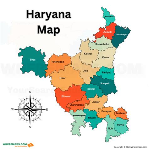 Haryana District Map | Haryana Map pdf