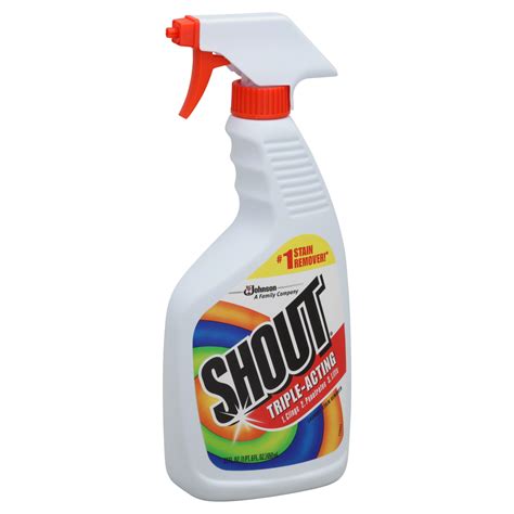 Shout Laundry Stain Remover, Triple-Acting, 22 fl oz (1 pt 6 fl oz) 650 ml