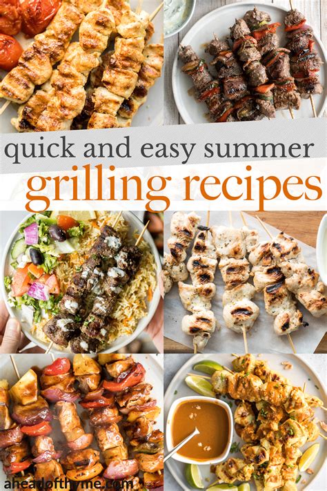 Quick and Easy Summer Grilling Recipes | Ahead of Thyme