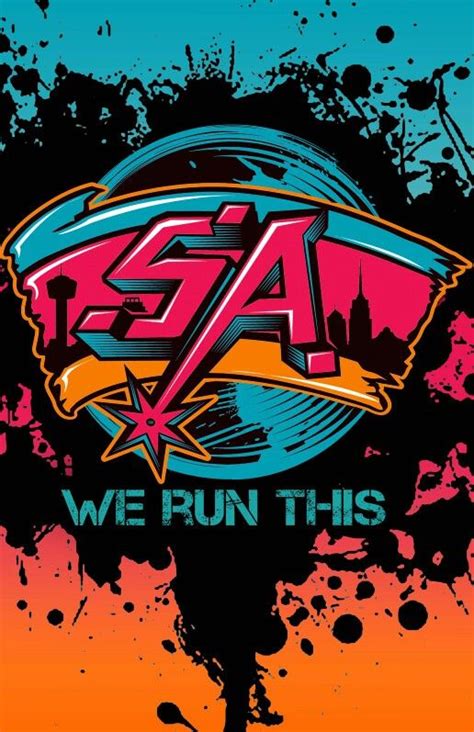 we run this t - shirt design with the word sasa in pink, blue and orange