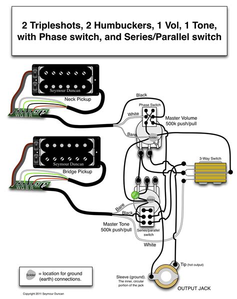 ⭐ 2 Humbucker Series Parallel Wiring Diagrams ⭐