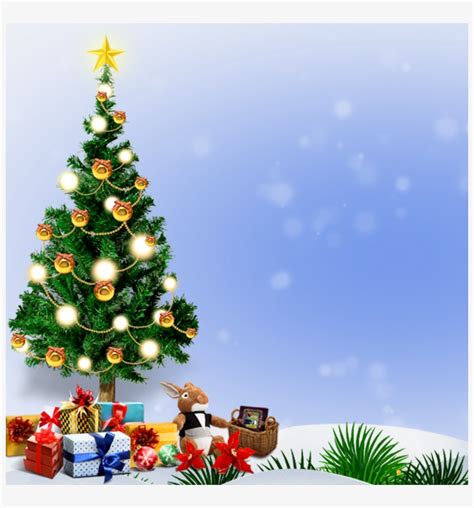 Santa Claus Tree Father - Christmas Tree Poster Background - Free ...