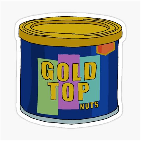 "Gold top nuts " Sticker for Sale by avagee17 | Redbubble