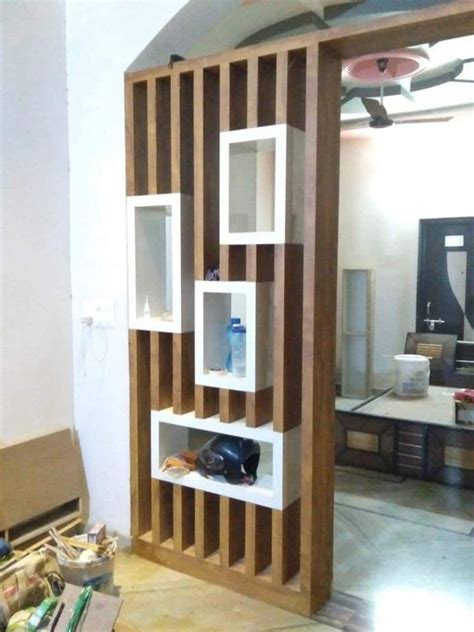 Wooden Partition Design at Rs 1000/per sqf | Wooden Screen in Magadi ...