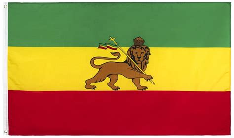 3x5FT Ethiopia Flag Lion of Judah Ethiopian Jewish Rastafari African ...