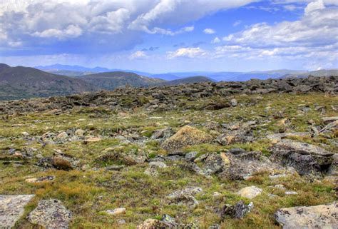 Tundra Landscape at the Summit at Rocky Mountains National Park ...