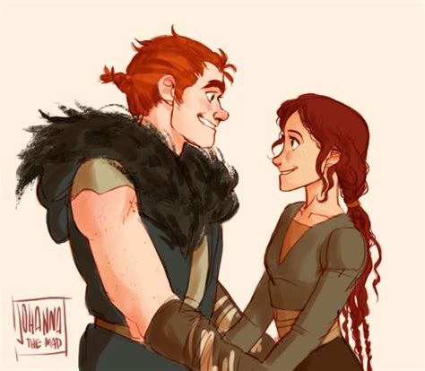 Young Stoick and Valka. NOPE IT HURTS.