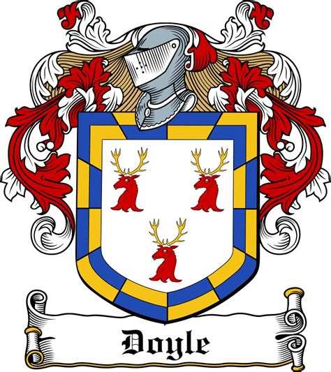 Doyle Family Crest / Irish Coat of Arms Image Download - Tradebit