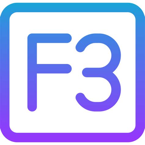 F3 Generic gradient outline icon