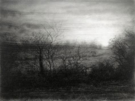 Sue Bryan - Roadside Tree (Realistic Black Charcoal Landscape Drawing ...