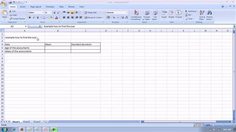 coefficient of variation by using excel.avi - YouTube