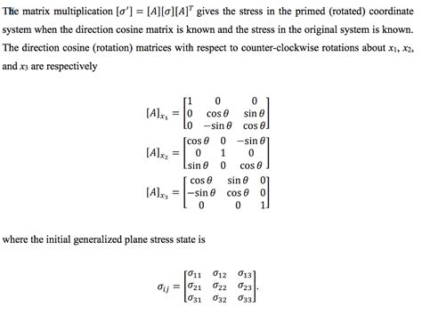 Solved The matrix multiplication [๔-[A][o] [A]T gives the | Chegg.com