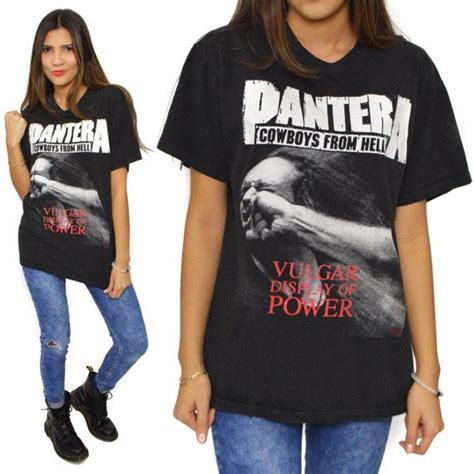 Vintage 90s Pantera Vulgar Display of Power T Shirt Sz L | T shirts for ...