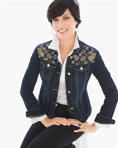 Embellished Denim Jacket - Chicos