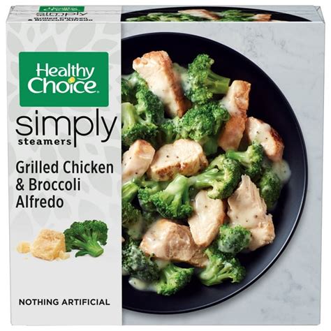 Healthy Choice Simply Steamers Grilled Chicken & Broccoli Alfredo ...