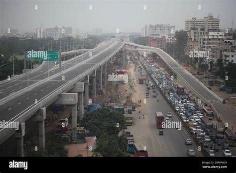 Dhaka Bangladesh.september 2,2023.Elevated Expressway In The Making: A ...