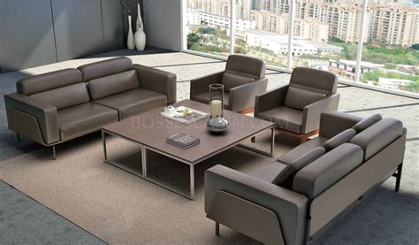 Larry Single Seater Office Sofa In Brown Leather: BossesCabin.com