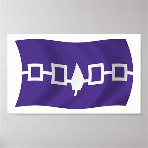 Iroquois Confederacy Flag Poster Print | Zazzle