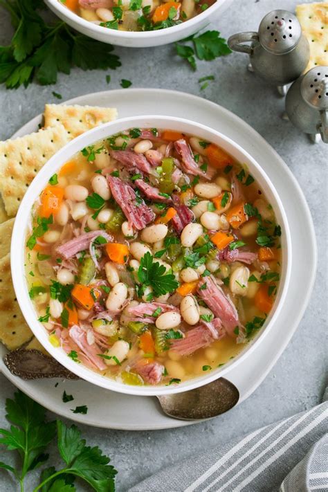 Ham and Bean Soup (Slow Cooker) - Cooking Classy