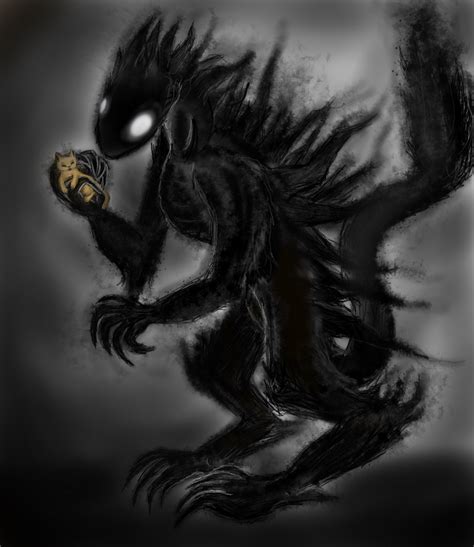 Friendly Shadow Creature by JiffyOwl on DeviantArt