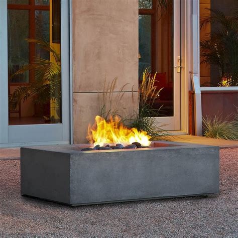 Real Flame Baltic 50-Inch Natural Gas Fire Pit Table - Glacier Gray ...