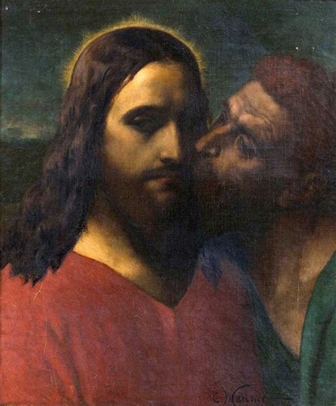 Constantin Meunier, The Kiss of Judas c. 1860s. The Royal Collection ...