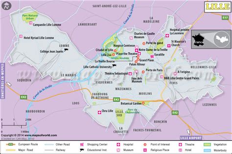 Lille France Map | Lille Map