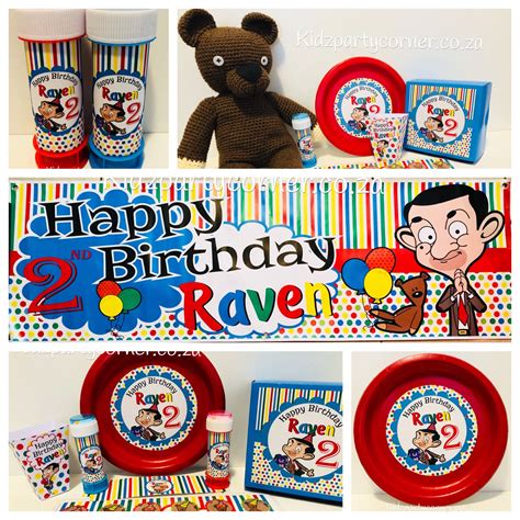 Mr Bean Theme party supplies, favours and decor. We design and create ...