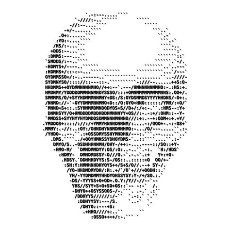 ACSII Skull | Ascii art, Text art, Text art generator