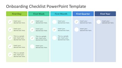 Onboarding Checklist PowerPoint Template - SlideModel