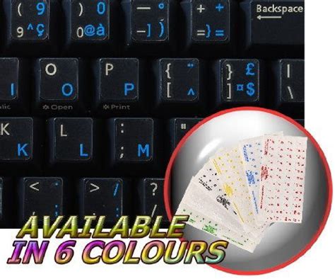 GetUSCart- FRENCH AZERTY KEYBOARD STICKERS WITH BLUE LETTERING ...