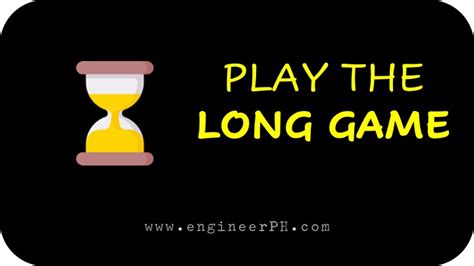 Play the Long Game - Pinoy Success Secrets