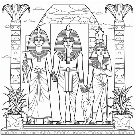 Premium Photo | Vector ancient egypt god vintage logo line art concept ...