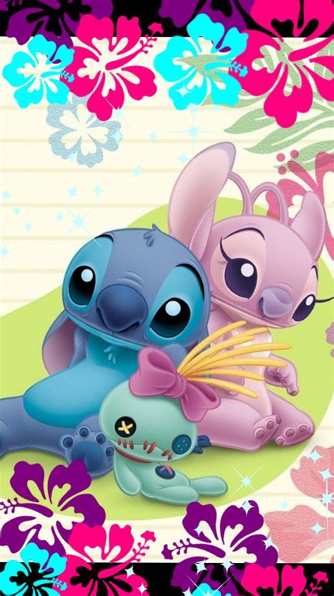 Stitch And Angel Wallpaper For Couples : The adorable couple's cute ...