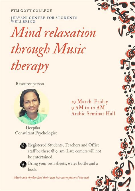 Mind relaxation with music therapy – PTM Government College Perinthalmanna