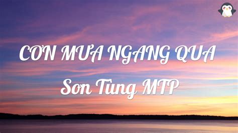 Cơn Mưa Ngang Qua (Lyrics) - Sơn Tùng MTP - YouTube