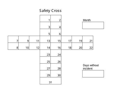 Safety Cross Template Download Printable PDF | Templateroller