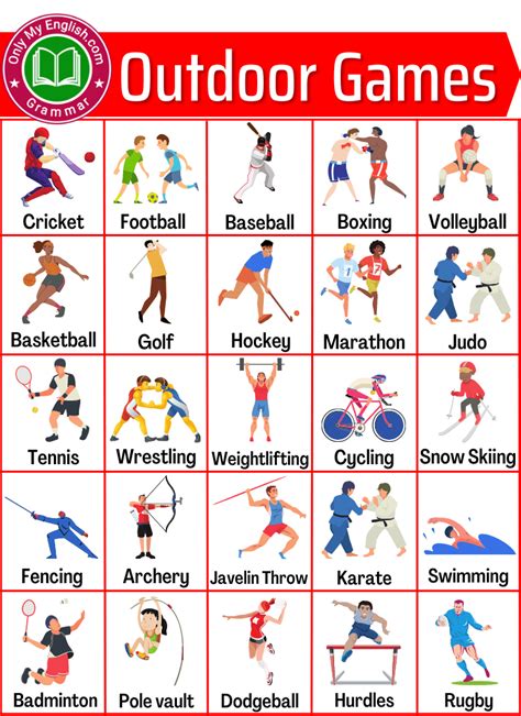 List of Outdoor Games Name with Picture » OnlyMyEnglish | Good ...