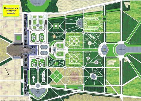 Clickable Versailles plan | Versailles garden, How to plan, Chateau ...